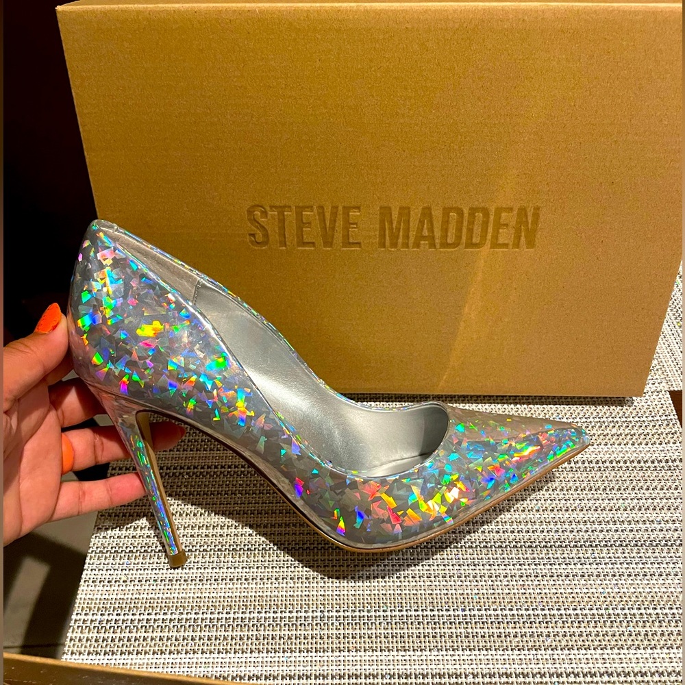 Steve Madden glitter heels!